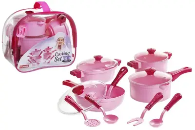 Набір посуду "Cooking Set" 9предметів рожевий 1726 Юніка купити
