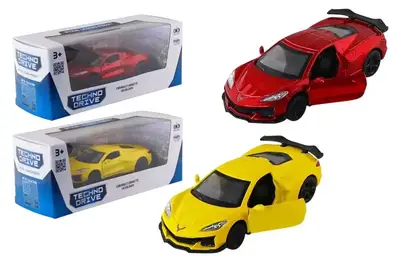 Автомодель – 250310 CHEVROLET CORVETTE C8 Z06 2024 (жовтий, червоний) купити