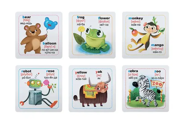 Розумні картки. English ABC. 30 карток 10х10см Кристал Бук купити недорого в Україні, фото 3
