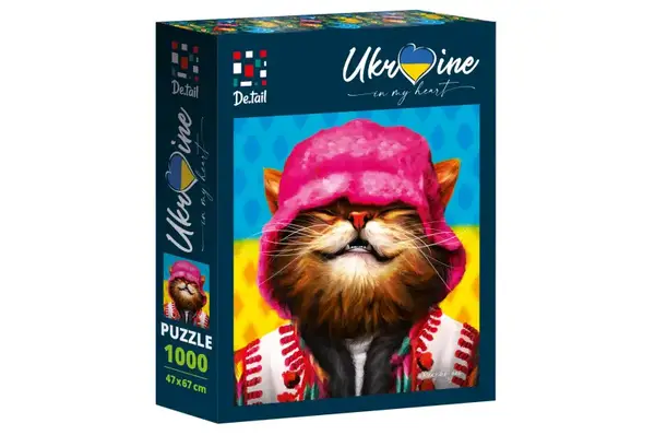 Пазли - 1000 елм. "Кіт в рожевій панамі" DT1000-07 VladiToys купити