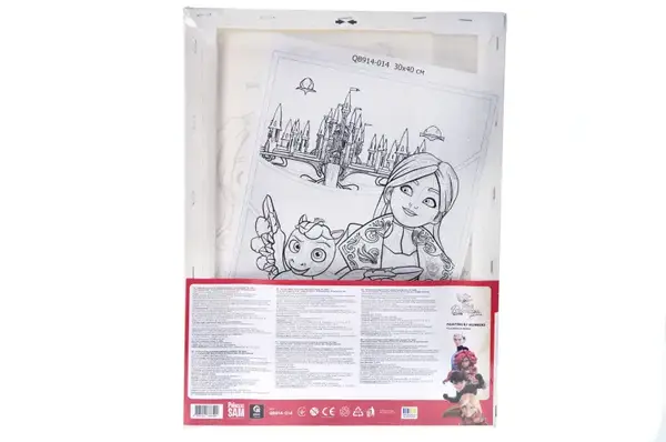 Набір для розпису по номерах 30х40 см QB914-014 "Тара Данкан: Цей чарівний світ" qbee купити недорого в Україні, фото 2