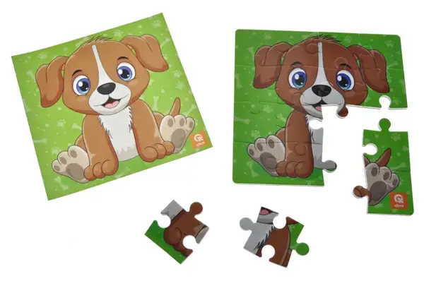 Пазли фомові магнітні - 16 елм. - QB200-005 "Цуценя" qbee купити недорого в Україні, фото 3