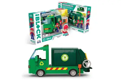 Конструктор Kids hits IBLOCK JUNIOR KH17/005/2 226 деталей Вантажівка для збору сміття короб. 32*21,5*5 Конструктор Kids hits IBLOCK JUNIOR KH17/005/2 226 деталей Вантажівка для збору сміття короб. 32*21,5*5 купити