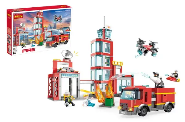 Конструктор "COGO" "Пожежна частина" 616дет. 3622 (Р) р.49,5*35*7см купити