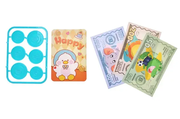 Скарбничка-сейф 4111 механічна з наповненням (купюри, монети) купити недорого в Україні, фото 6