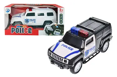 Машина "Поліція" на батарейках озвучена, зі світлом, в коробці JYD1193A р.22*10*10,5см купити