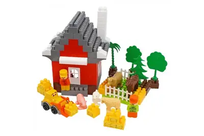 Конструктор блочний 1096 “Ферма” 130 дет. в кульку ТЕХНОК купити