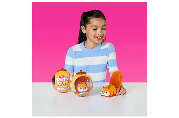 Інтерактивна іграшка 9565E PETS ALIVE S1 – БІЛОЧКА (коричневий) купити недорого в Україні, фото 4