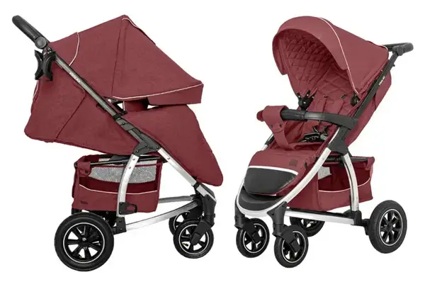 Коляска прогулянкова CRL-5511 "Vista" Ruby Red льон L CARRELLO купити
