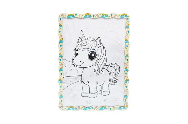 Картина по номерах Puz-22950 "Милий Єдиноріг " дерев'яна, формат А3 PuzzleOk купити недорого в Україні, фото 3