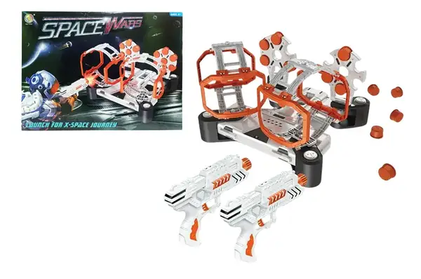 Тир ігровий набір, 2 бластери, 24 поролонових патони, короб. 70*58см В3229 купити