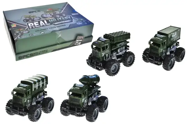 Машина військова BQ700-4 інерційна, в дисплеї 8шт YG Toys купити