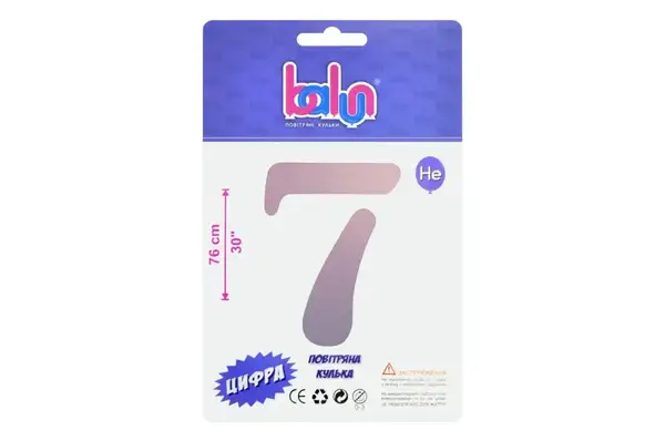 Цифра 02391 'Balun' 7 градієнт 30' 76 см купити