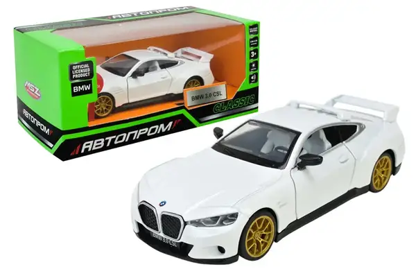Машина металева 68732 1:34 "BMW 3.0 CSL", батар, світ., звук, відкр.двері, короб.18 * 9 * 8 см АВТОПРОМ купити