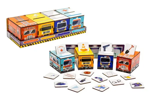 Сортер-монтессорі Puz-8783 "Машинки", дерев'яний PuzzleOk купити недорого в Україні, фото 3