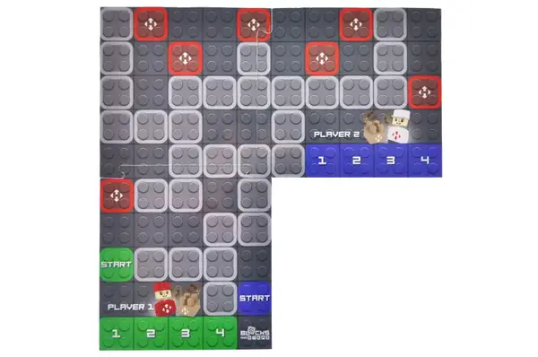 Конструктор блочний QB300-107 "Block&Steps: НОВА ПОШТА. Поштомат Майбутнього" + ходилка і гра 3в1, 42дет. qbee купити недорого в Україні, фото 8