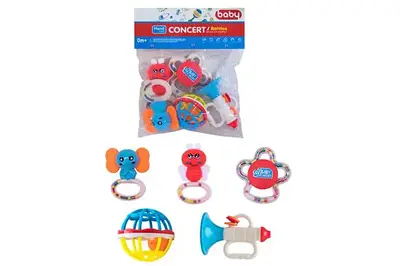 Набір брязкалець D206 в кульку 5 шт р.28x24x8 см YG Toys купити