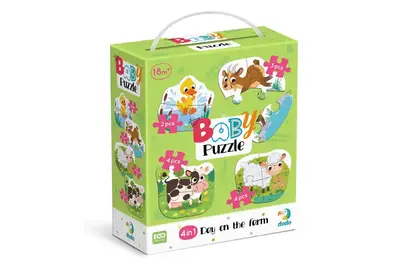 Пазли - 4в1 - 300687 "Baby puzzle. День на фермі" DoDo купити