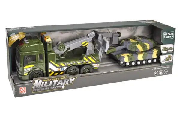 Евакуатор з танком інерційний, озвучений зі світлом в коробці RJ3367 р.58*12*17,5см купити недорого в Україні, фото 2