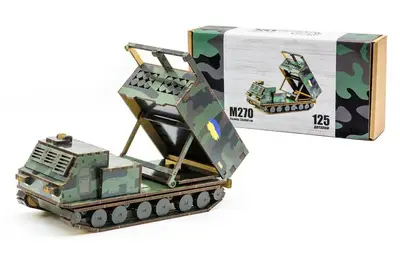 Конструктор 125-0209 "M270" дерев'яний 125 дет., р. 23х9х8 см PuzzleOk Конструктор 125-0209 "M270" дерев'яний 125 дет., р. 23х9х8 см PuzzleOk купити