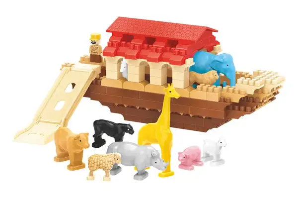 Конструктор блочний 1348 “Ноїв ковчег” 190 дет. в коробці ТЕХНОК купити недорого в Україні, фото 2
