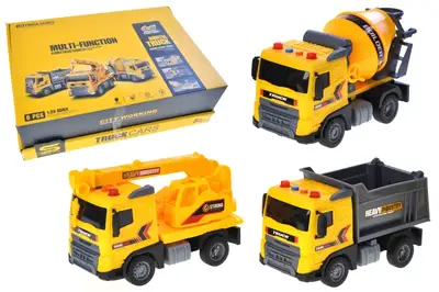 Вантажівка інерційна, озвучена, зі світлом, в коробці JS201 р.41*29*12,5см купити