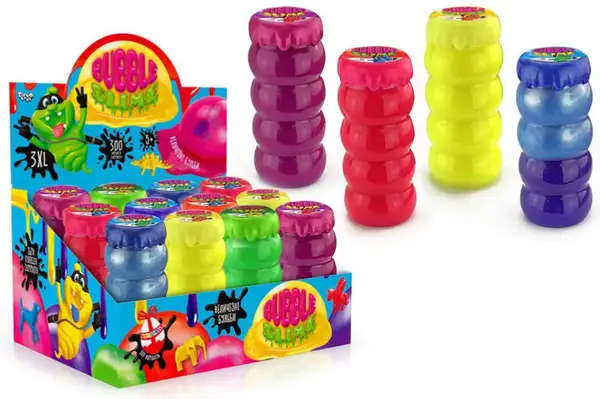 Слайм BUBS-01-01 "Bubble Slime" 300 гр, в дисплеї 12 шт. DANKO купити