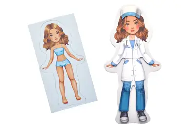 Одягалка магнітна QB600-005 "Обери свою професію" 26 магнітів, 9 професій qbee купити