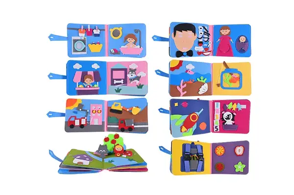 Бізіборд книжка S4930/432-21 для розвитку дрібної моторики в кульку р.25x9x20 см купити недорого в Україні, фото 2