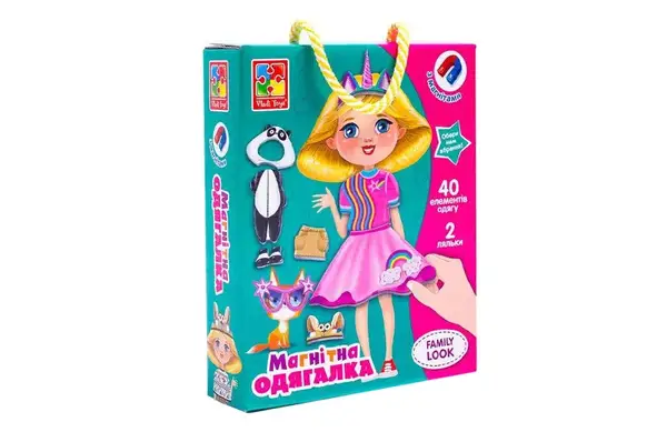 Магнітна одягалка "Family Look" VT3702-21 VladiToys купити недорого в Україні, фото 3