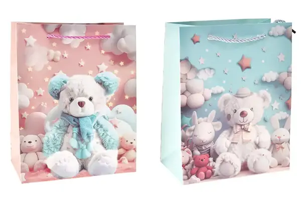 Подарунковий паперовий пакет 5505S р.18x23x10 см купити