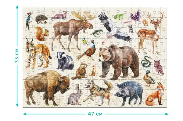 Пазли - 200 елм. - 300629 "Монтессорі. Лісові тварини" DoDo купити недорого в Україні, фото 4
