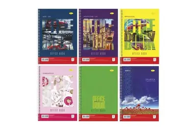 Блокнот А4 80 аркушів лаковка, пружина збоку купити