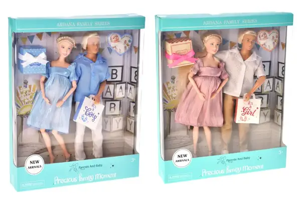 Лялька A811A/B мікс 2 види, пара, Кен та вагітна Барбі, дитина всередині короб. 36,5*6*30 см купити
