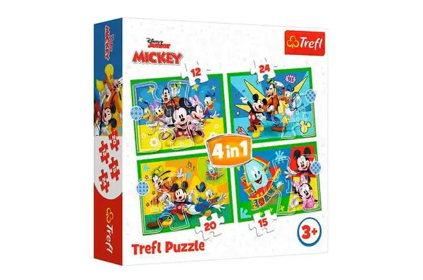 Пазли - 4в1 - 34616 "Міккі Маус та друзі", Trefl купити