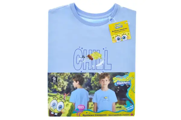 Футболка бавовняна QB-SB-001-18-134-140 SpongeBob Junior 134-140 qbee купити недорого в Україні, фото 5