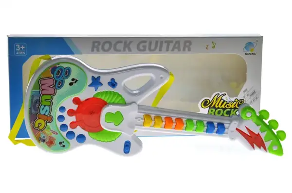 Гітара на батарейках зі світлом в коробці 661G р.37,5*3,5*15см купити