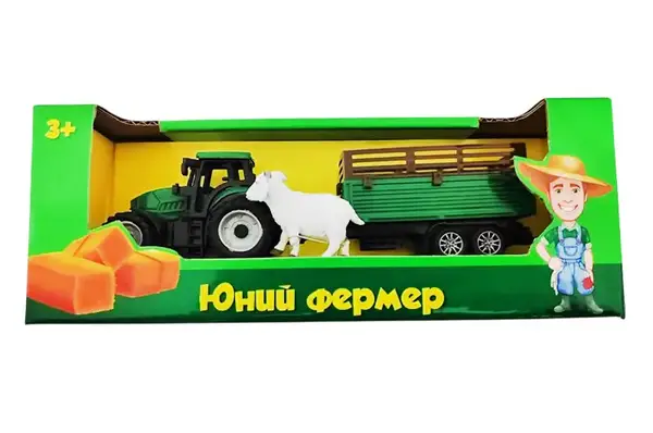 Трактор інерційний 7940ABCD 4 види, українська упаковка, короб.22*6*8,5см купити