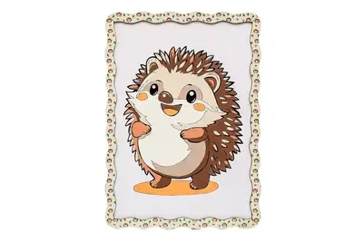 Картина по номерах Puz-22947 "Їжачок" дерев'яна, формат А4 PuzzleOk купити