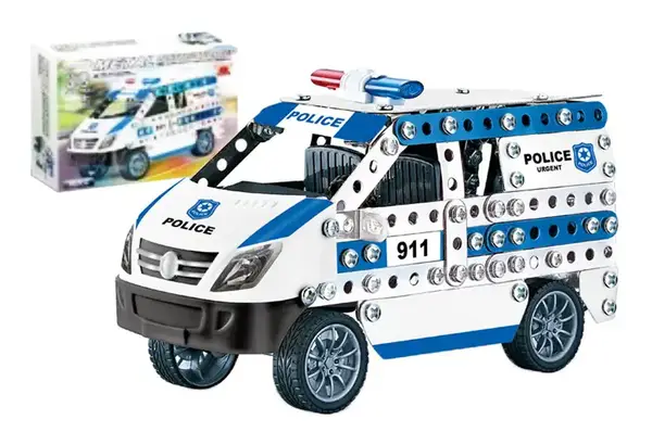 Конструктор металевий "Машина поліція" 314дет 8802 р.36,5*26,5*6см купити