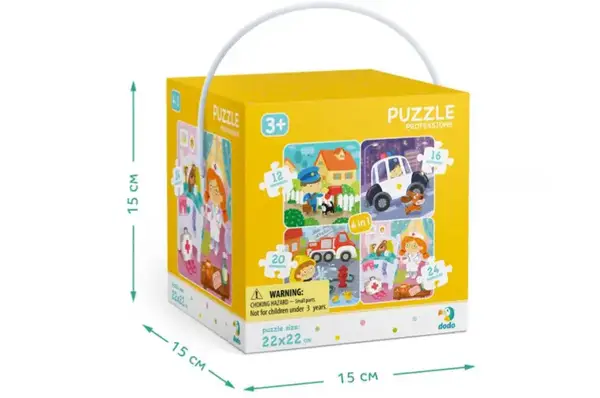 Пазли - 4в1 - 300131 "Професії" (12,16,20,24 елм., р.22x22 см) DoDo купити недорого в Україні, фото 4