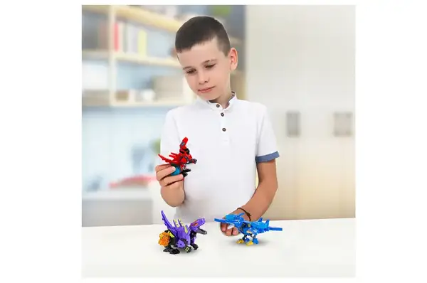 Динозавр-трансформер EU580840-1 Червоний Раптор-бот DINOSTER купити недорого в Україні, фото 9