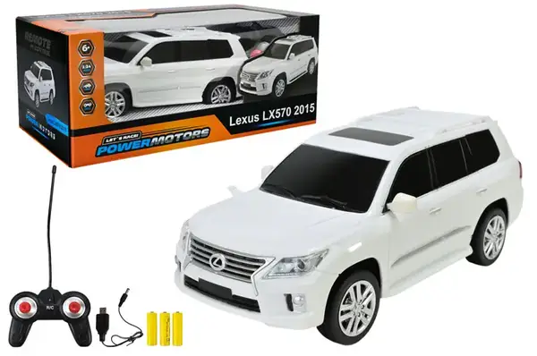 Машина PM2406 "POWERMOTORS", 1:24 LEXUS LX570 світло, акумулятор, батарейка, коробка р.26,5x14x10,5см. купити