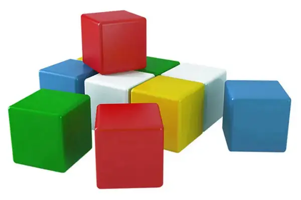 Набір кубиків 1684 "Веселка 1" 10 дет. ТЕХНОК купити