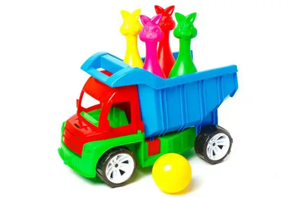 Вантажівка "Алексбамс" + кеглі зайці 089 BAMSIC купити