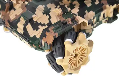 Танк на радіокеруванні A123-120 акумулятор, USB,світло,музика,дим,дрифт,стріляє гелевими кульками,2 кол.кор.30*17*18,5 см купити