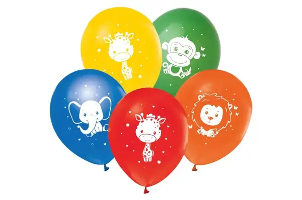 Латексні повітряні кульки 12" (30см.) "Милі тваринки" асорті 50шт. 03095 ТМ "Твоя Забава" купити