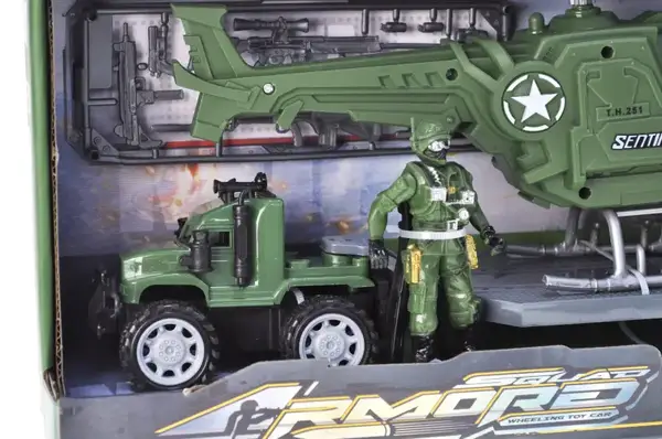 Машина 4-2 військова з набором, в коробці р.39,5x11,5x17,5 см YG Toys купити недорого в Україні, фото 3