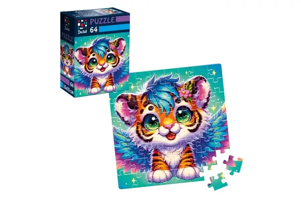 Пазли De.tail. Крилате тигреня. 64 деталі DT1234-02 (укр) Vladi Toys купити