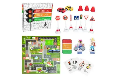 Настільна гра "Дорожні знаки" 30245 STRATEG купити